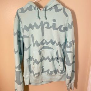 Light Blue Champion hoodie